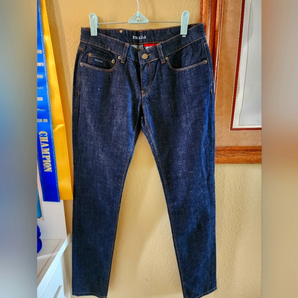 Prada Blue Slim Fit Jeans with Rich Indigo Hue